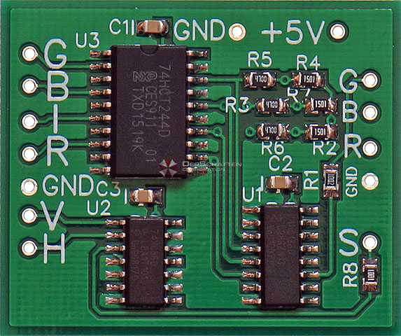 C-128 RGBi to RGB Converter